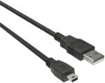 PremiumCord USB 2.0 - mini USB kábel fekete 1m (KU2M1A) (KU2M1A)