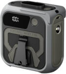 Techsuit - Prémium Hordozható Mini Ventilátor (Z13) - Power Bankkal, Újratölthető, 5 Szélsebesség, Övcsat, 10000mAh - Szürke