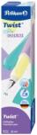 Pelikan Stilou Twist Color Blocking Light, penita M, ambidextru, 1 rezerva mare, in cutie carton, Pelikan 826228