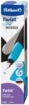 Pelikan Stilou Twist Color Blocking Dark, penita M, ambidextru, 1 rezerva mare, in cutie carton, Pelikan 826235
