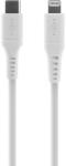 FIXED FIXDLS-CL05-WH USB-C Apa - Lightning Apa 2.0 Adat és Töltőkábel - 0.5 m, Fehér (FIXDLS-CL05-WH)