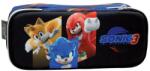 SONIC Овален ученически несесер Sonic 3 - The Hedgehog (334-86144)