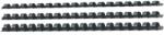 DELI 6mm 30pcs spirală de plastic negru DEL03833/30 (DEL03833/30)