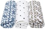 Motherhood Motherhood, Scutec din flanela 70x80 cm, 3 buc. , Blue Classics