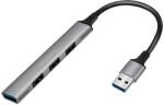 LogiLink USB 3.0, 4 portos vékony hub, alumínium házzal