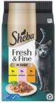 Sheba Fresh & Fine 6x50 g nedves macskaeledel csirke, lazac és pulyka mártásban