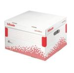 Esselte Cutie de arhivă Esselte Speedbox M cu capac rabatabil alb/roșu 367×263×325 mm