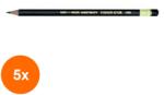 KOH-I-NOOR Set 5 x Creion Tehnic, Tarie 10H, 2 x 7 x 175 mm, Toison D'or (HOK-5xKH-K1900-10H)