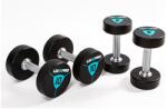 LIVEPRO - PREMIUM URETHANE DUMBBELLS SET- EDZŐTERMI KÉZISÚLYZÓ SZETT 22-40 kg