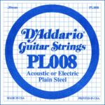 D'Addario PL 008 Coardă individuală pentru chitară (PL008)