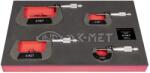 KINEX Комплект микрометри K-MET S777-42-100, 7002, 7004, 7006, 7008 - 0-25 mm, 25-50 mm, 50-75 mm, 75-100 mm (S777-42-100)