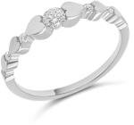 ÉkszerM Fehérarany Brill Köves Gyűrű (méret: 54) AU 94170