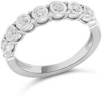 ÉkszerM Fehérarany Brill Köves Gyűrű (méret: 51) AU 94177