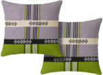  2 darabos DANIELA dekorációs párnahuzat szett, 45x45 cm, zöld