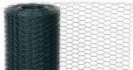  Háló GARDEN HEX PVC, 1000/20/0, 9 mm, zöld, RAL 6005, hatszögletű, állattartáshoz, 10 m-es tekercs