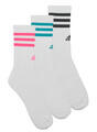 adidas Zoknik 3-Stripes Cushioned Crew Socks 3 Pairs Fehér S