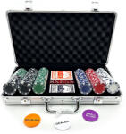  Póker készlet, számozatlan, "dice" 11, 5 g-os, alu kofferben, 300db-os