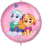  Paw Patrol Skye and Everest, Mancs Őrjárat kör alakú fólia lufi 43 cm