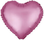 PartyPal Fólia lufi, 45cm, szív, matt, sötét rózsaszín