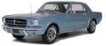 Otto mobile Ford Mustang V8 Hardtop ezüst-kék pony 1965 modellautó 1: 12 (G089)