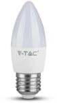 V-TAC LED izzó E27 C37 4.5W 200° 6500K gyertya - 2143441 (2143441)