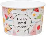 Szidibox Karton Fresh & Sweet" Fagylaltos papírpohár, fagyis pohár, fagyis kehely, tégely 245ml (SZID-00549)