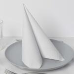 Mapelor textilhatású szalvéta 40x40 cm 50 lap/csomag Greca fehér