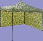 Expodom Gyorsan összecsukható sátor 3x3 m - alumínium, 2 oldalfal, Terepszínű