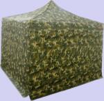 Expodom Gyorsan összecsukható sátor 3x3 m - alumínium, 4 oldalfal, Terepszínű