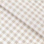 Goldea pamutvászon - latté kockás 160 cm