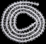  Fazettált Hegyikristály Korong Gyöngy 8x5mm