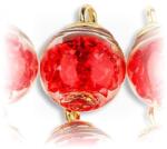  Pici gömb alakú karácsonyfadísz, átmérője: 15 mm