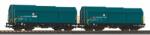 Piko Комплект от 2 вагона с телескопични покриви h-sbb c vi (28304)