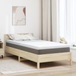vidaXL Топер за матрак 90 x 200 cm дебелина Жакардова материя Бяло (4106278)