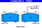 ATE Set placute frana ATE 13.0460-4801.2 (13.0460-4801.2)