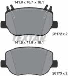 TEXTAR set placute frana, frana disc TEXTAR Q+ 2617201 (2617201)