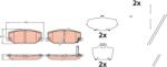 TRW Set placute frana TRW GDB2455 (GDB2455)