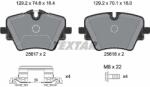TEXTAR Set placute frana TEXTAR 2561703 (2561703)