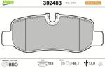 VALEO Set placute frana VALEO 302483 (302483)
