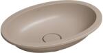 Omnires Shell M+ mosdótál 48x31 cm ovális alulról beépíthető barna/bézs matt SHELL480UPDB (SHELL480UPDB)