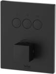 Kronenbach Smart Push kád és zuhany csaptelep süllyesztett fekete 19045003SM (19045003SM)