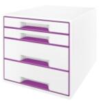 Leitz WOW fiókos doboz 4 fiókkal, lila