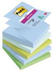 Post-it Super Sticky OASIS öntapadós Z-jegyzettömbök, 76x76 mm, 5 db 90 lapos tömb
