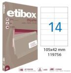 etibox Univerzális címkék 105x42, 4 mm Etibox A4 100 lap