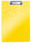 Leitz WOW összecsukható csipeszes tábla, sárga