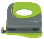 Q-CONNECT 20 lapos lyukasztó, szürke/zöld