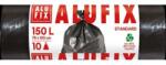 Alufix Szemeteszsákok 150 l / 10 db, 40 mikron, 78 x 105 cm, fekete, LDPE