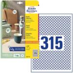 Avery-Zweckform Univerzális kerek címkék 10 mm Avery A4 10 lap