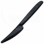 WIMEX Evőeszközkés (PP) újrafelhasználható fekete 18, 5 cm [50 db]