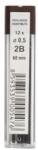 KOH-I-NOOR Grafit szilárd anyag KOH-I-NOOR 2B / 0, 5 mm, 12 db